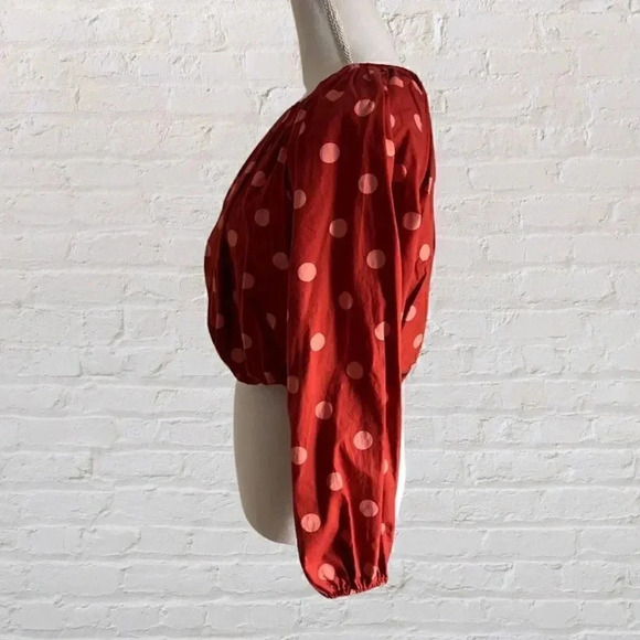 Anthropologie Maeve Poplin Bubble Blouse Size XXS - Picture 4 of 10